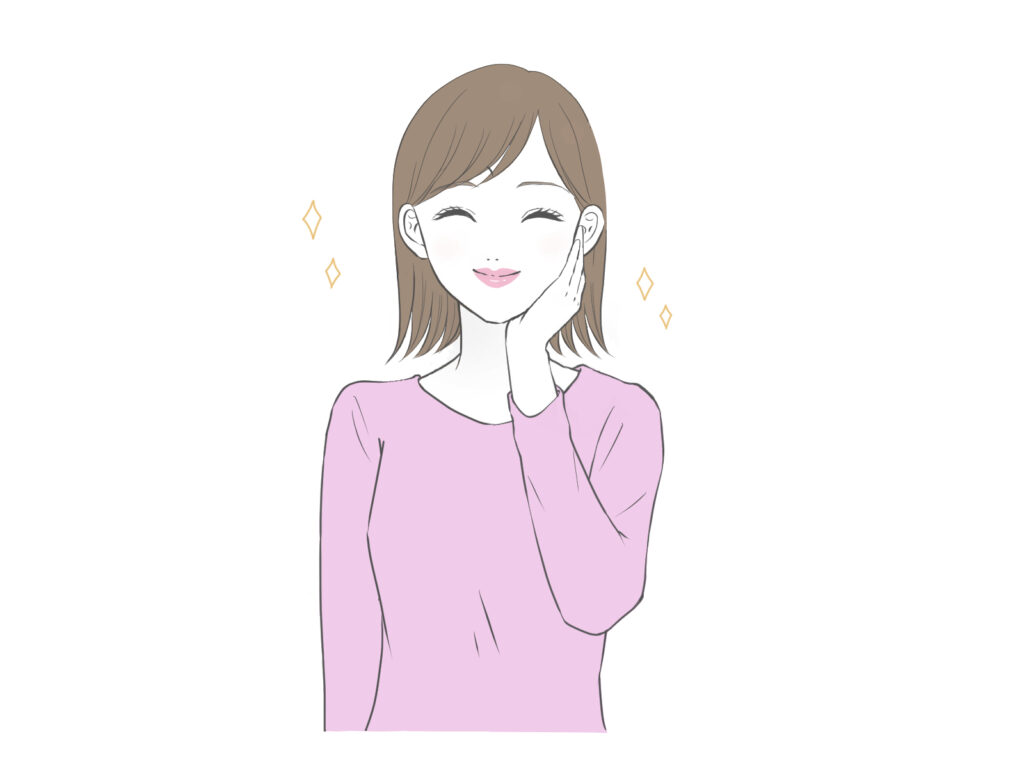 40代女性の口コミ用のイラスト
