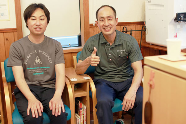 腰痛と子育ての疲れから解放された男性の口コミ写真